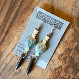 Bone Accent Earrings by Heliotrope*