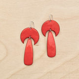 Enameled Two-Piece Earrings by Little Toro Designs