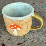 Ceramic Mushroom Mugs by Mehgan on the Moon