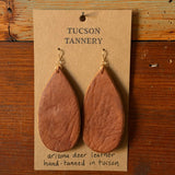 Locally Tanned Leather Earrings by Tucson Tannery