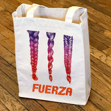 Fuerza Tote Bags by Alexclamation Ink