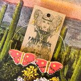 Jardin Des Fantomes Ceramic Earrings by Tough Kitty Designs