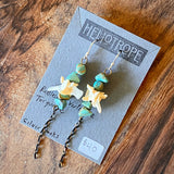 Bone Accent Earrings by Heliotrope