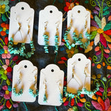 Handcrafted Turquoise Earrings by Gemstone Jackalope