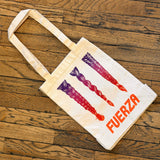 Fuerza Tote Bags by Alexclamation Ink