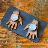 Gemstone Copper Earrings by Bohemian Behavior