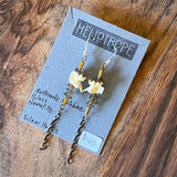 Bone Accent Earrings by Heliotrope