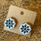 Handmade Halloween Stud Earrings by Gemstone Jackalope