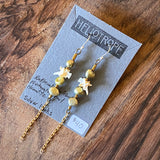 Bone Accent Earrings by Heliotrope