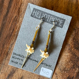 Bone Accent Earrings by Heliotrope