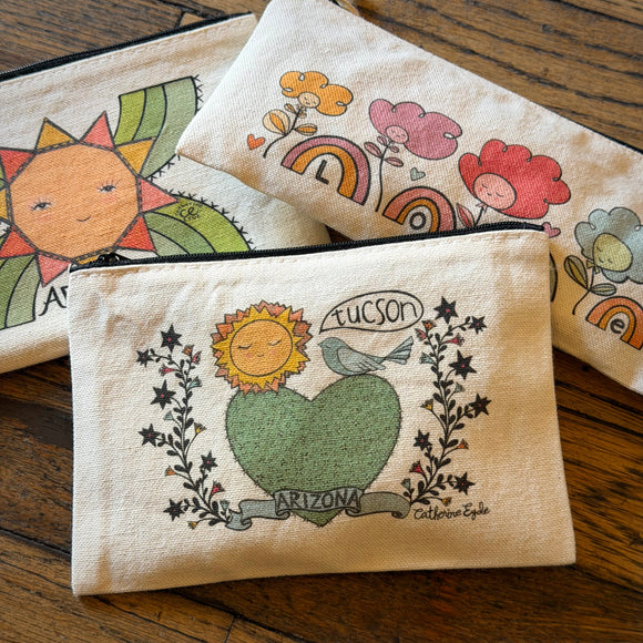 Zipper Pouches by Catherine Eyde