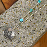 Turquoise & Silver Pendants by Cactus Bloom Design