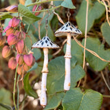Lightweight Wool Mushroom Earrings by Bobbi Solum
