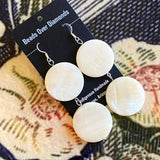 Mother of Pearl Earrings by Beads Over Diamonds