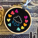 Hand Stitched Ornaments by Mehgan on the Moon