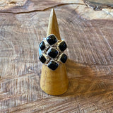 Black Onyx Rings by Forged Silver Dust