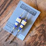 Bone Accent Earrings by Heliotrope