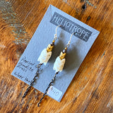 Glass & Pearl Earrings by Heliotrope
