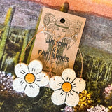 Jardin Des Fantomes Ceramic Earrings by Tough Kitty Designs