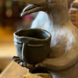 Ceramic Face Cups by Bettina Chow