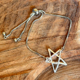 Adjustable Rhodium Bracelets by A Nice World