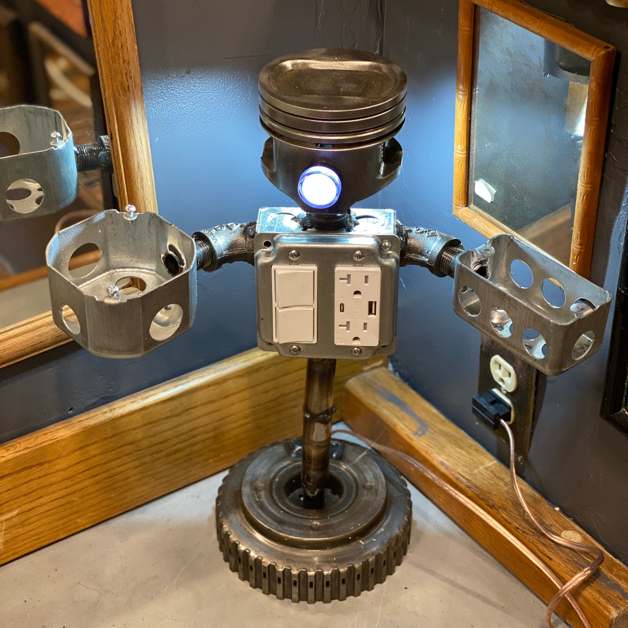 Robot pipe lamp clearance