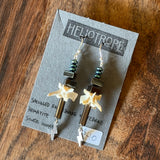 Bone Accent Earrings by Heliotrope