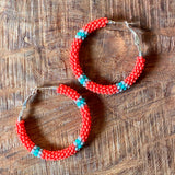 Beaded Hoops by Beads Over Diamonds