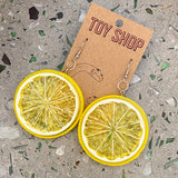Toy Shop Earrings by Tough Kitty Designs