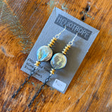 Glass & Pearl Earrings by Heliotrope