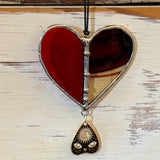 Stained Glass Heart Sun Catchers by Goodness Glass