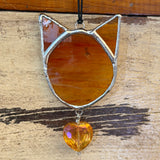 Stained Glass Cat Sun Catchers by Goodness Glass