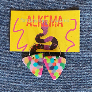 Recycled Plastic Earrings by Alkema Arts