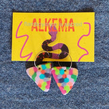 Recycled Plastic Earrings by Alkema Arts
