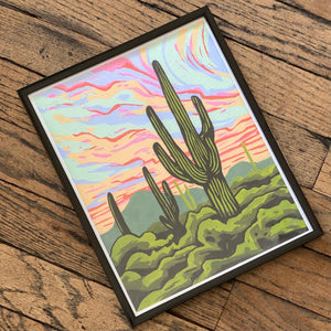 Framed Saguaro Giclée Prints by Jenna Tomasello*