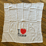 I Heart Tucson Tea Towel by Johnny Carrillo