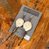 Glass & Pearl Earrings by Heliotrope