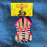 Recycled Plastic Earrings by Alkema Arts