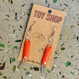 Toy Shop Earrings by Tough Kitty Designs
