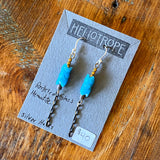Glass & Pearl Earrings by Heliotrope