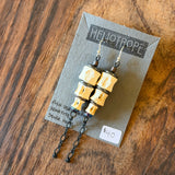 Bone Accent Earrings by Heliotrope