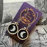 Cross-stitched Earrings by The Stitching Hour