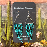 Triangle Fringe Earrings by Beads Over Diamonds