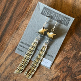 Bone Accent Earrings by Heliotrope