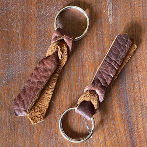 Bison Leather Key Fobs by Halo Halo Creations*