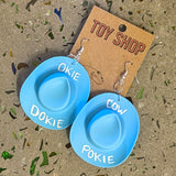 Toy Shop Earrings by Tough Kitty Designs