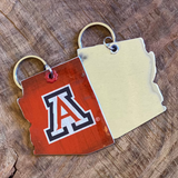 AZ & Saguaro Keychains by the Lost Highway Sign Company