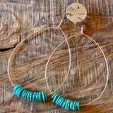 Gemstone and Turquoise Earrings by Patina Jewelry