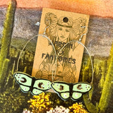 Jardin Des Fantomes Ceramic Earrings by Tough Kitty Designs
