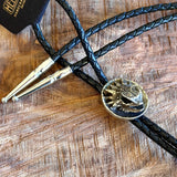 White Bronze & Silver Cast Bolo Ties by Heliotrope